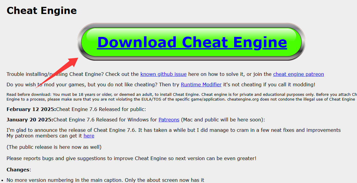 Cheat Engine 7.6 汉化教程与中文版下载 | CE 7.6 完整汉化补丁-可达鸭小栈